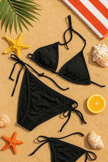 Siyah bikini takım