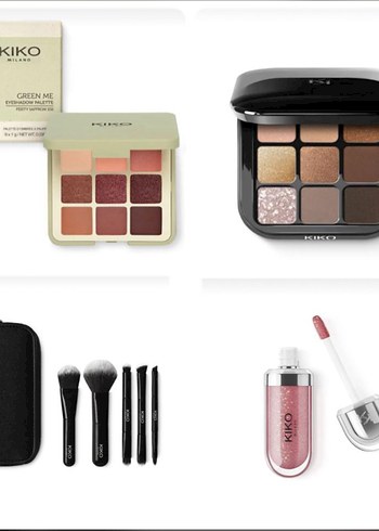 KIKO Milano Göz Farı Paleti ve Makyaj Fırça Seti(4 lü set )