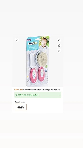 BabyJem Babyjem fırça tarak seti