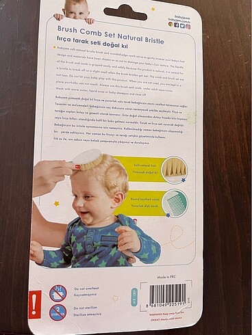  Beden Babyjem fırça tarak seti