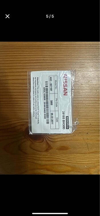 Nissan Juke CD çalar pin kodu var - Görsel 5