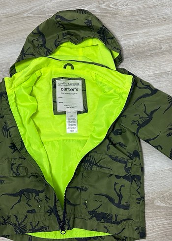 Kapüşonlu Kamuflaj Erkek Çocuk Yağmurluk - Görsel 2