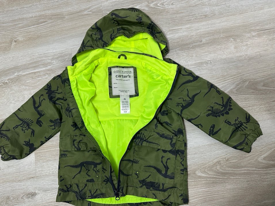 Kapüşonlu Kamuflaj Erkek Çocuk Yağmurluk - Görsel 2