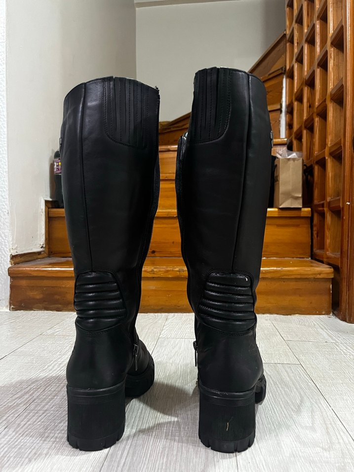 Harley Davidson Deri Çizme Kadın - Görsel 5