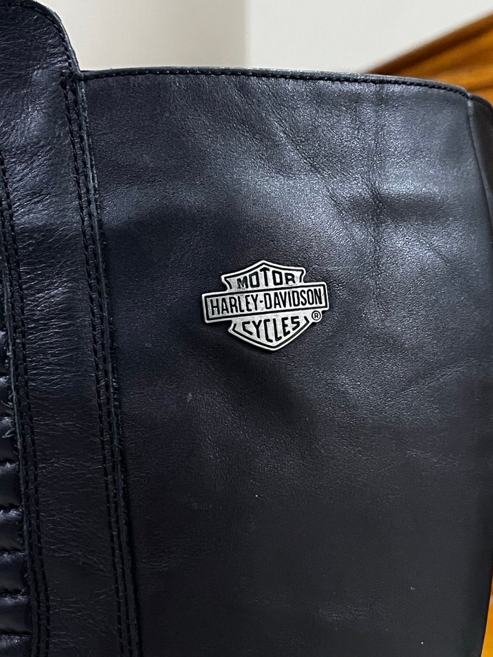 Harley Davidson Deri Çizme Kadın - Görsel 3