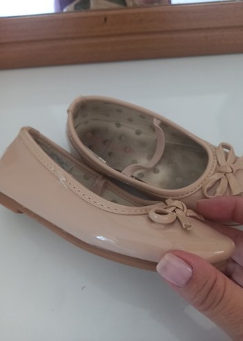 Krem Renk Klasik Kız Babet Ayakkabı - Görsel 2