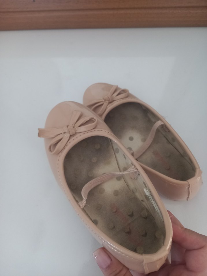 Krem Renk Klasik Kız Babet Ayakkabı - Görsel 5