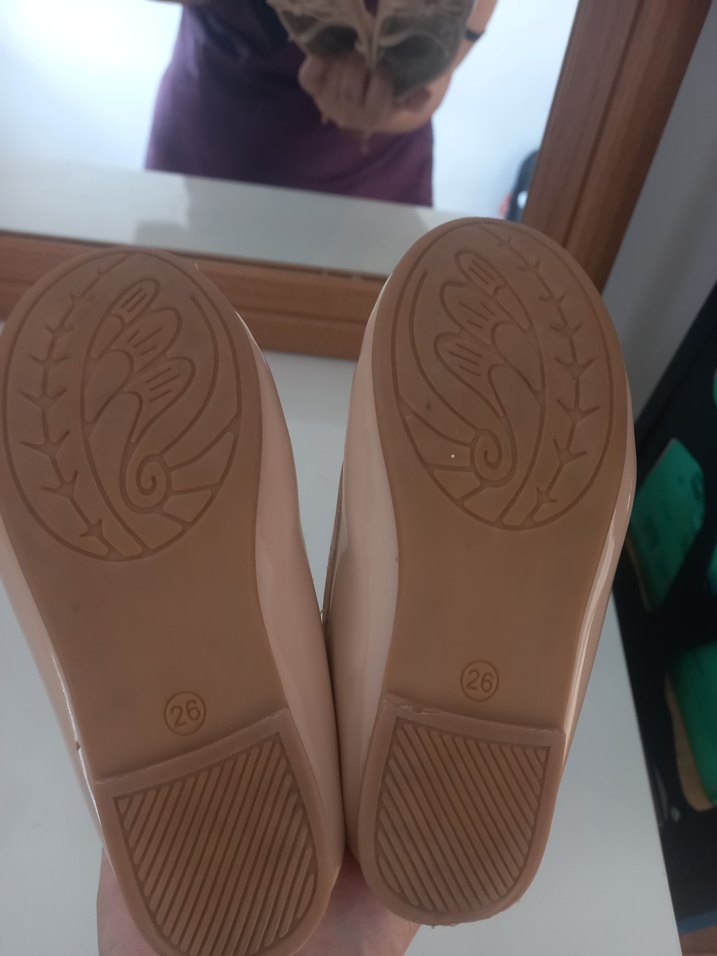 Krem Renk Klasik Kız Babet Ayakkabı - Görsel 4