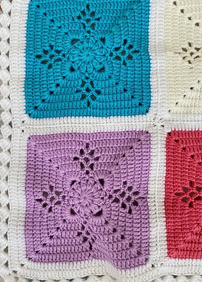 Örme bebek battaniyesi - Görsel 4