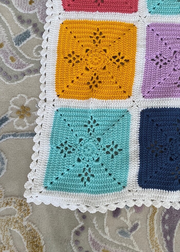 Örme bebek battaniyesi - Görsel 5