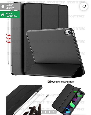  Beden Renk Siyah Tablet kılıfı yeni paketli hiç kullanılmamış