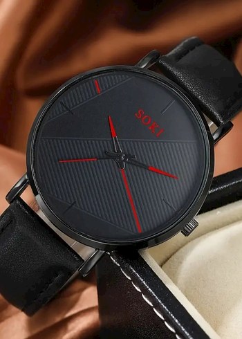 modern tasarım Erkek saat Aksesuar Seti.hediye kutusu - Görsel 6