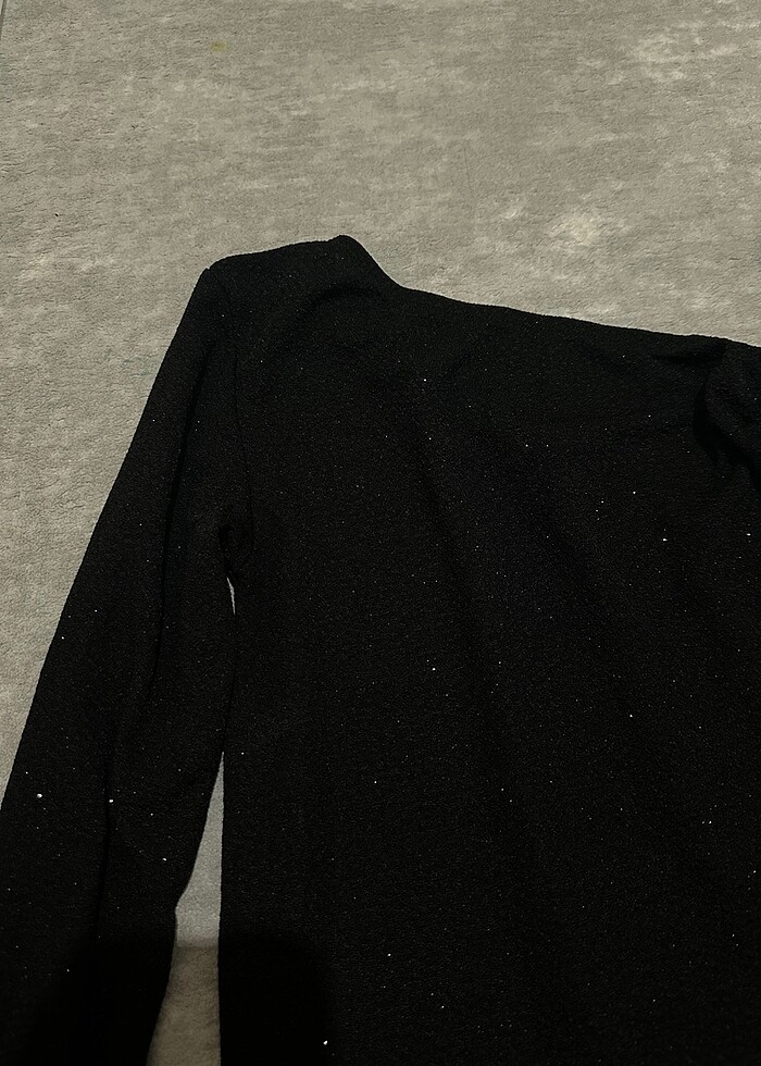 Işıltılı Tek Kol Bluz - Görsel 3