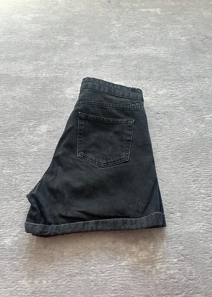 Addax Siyah Kot Şort - Görsel 3