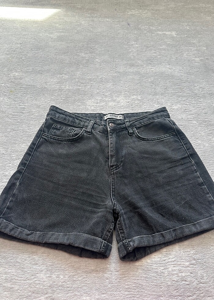 Addax Siyah Kot Şort - Görsel 4