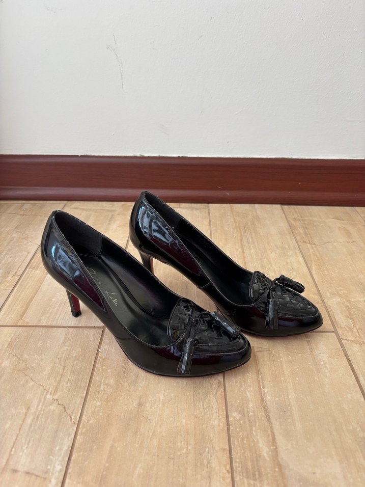 Siyah Tokalı Kadın Topuklu Ayakkabı - Görsel 3