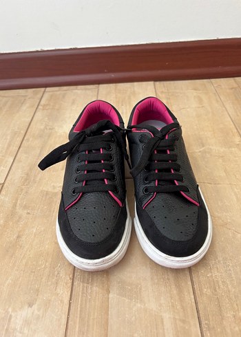 Siyah-Pembe Kadın Spor Ayakkabı - Görsel 4