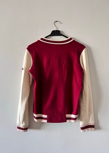 Bershka Bordo Düğmeli Ceket