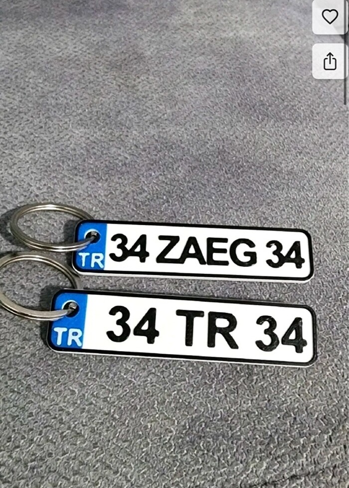 Plaka anahtarlık - Görsel 2