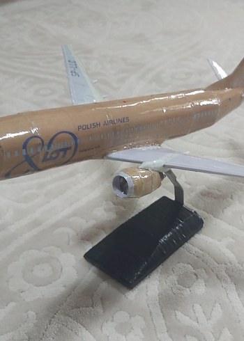 KAĞIT MAKET UÇAK boeing b737-400 LOT airlines