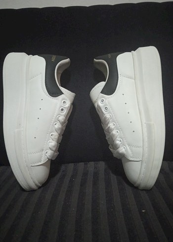 36 Beden Alexander McQueen Beyaz Platform Kadın Spor Ayakkabı