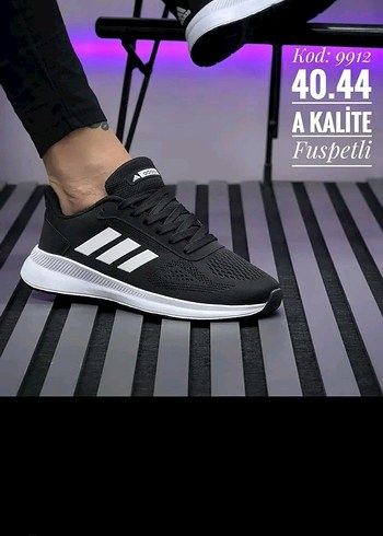 Adidas Erkek Siyah Spor Ayakkabı