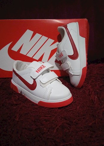 Nike Erkek Çocuk Beyaz Sneaker Velcro - Görsel 2