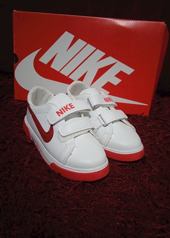 Nike Erkek Çocuk Beyaz Sneaker Velcro - Görsel 4