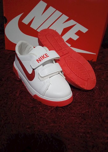 Nike Erkek Çocuk Beyaz Sneaker Velcro - Görsel 3