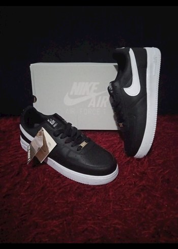 Nike Air Force Siyah Beyaz Gunluk Erkek Spor Ayakkabi