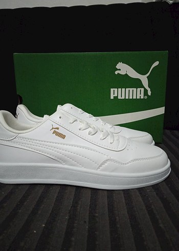 Beyaz Puma Platform Kadın Spor Ayakkabı