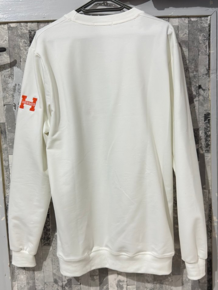 Hermes Erkek Sweatshirt Uzun Kollu Rahat Kesim - Görsel 3