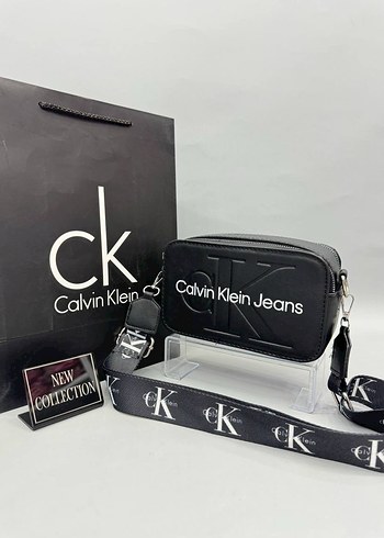 Calvin Klein Calvin Klein Siyah Deri Kadın Çapraz Çanta