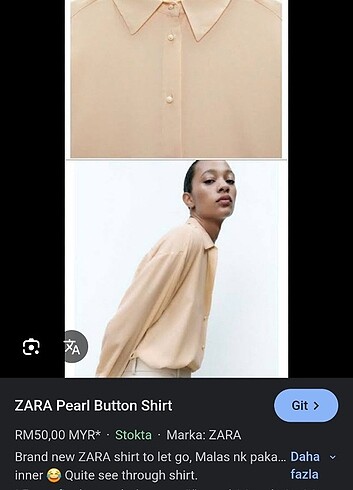 Zara gömlek 