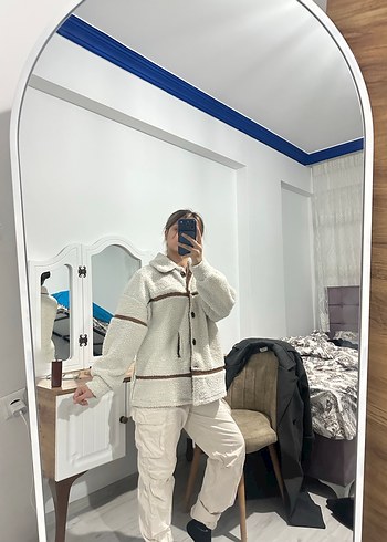 Kadın Gri Midi Boy Rahat Kesim Ceket - Görsel 2