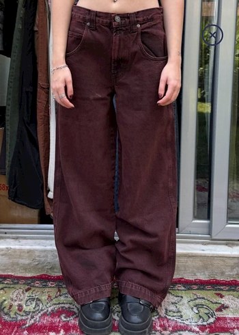 Y2k bordo BDG pantolon