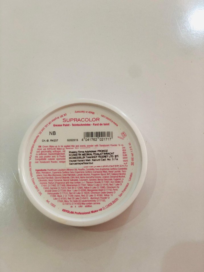 Kryolan Supracolor NB krem fondöten - Görsel 2