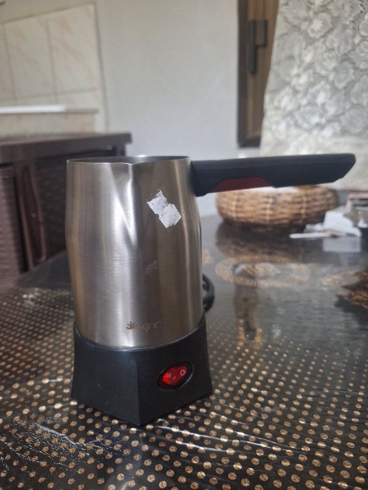 King Keyfim Türk Kahvesi Makinesi Beyaz-Gri - Görsel 2