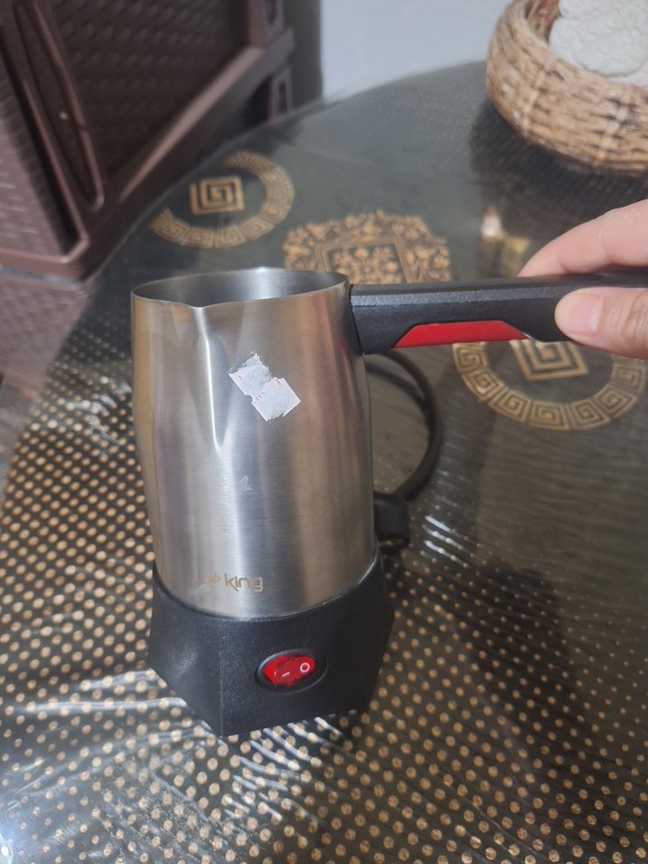 King Keyfim Türk Kahvesi Makinesi Beyaz-Gri - Görsel 3