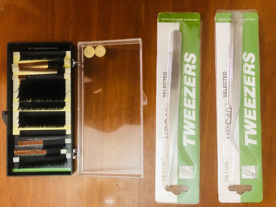 İpek Kirpik Cımbız Seti - Görsel 4