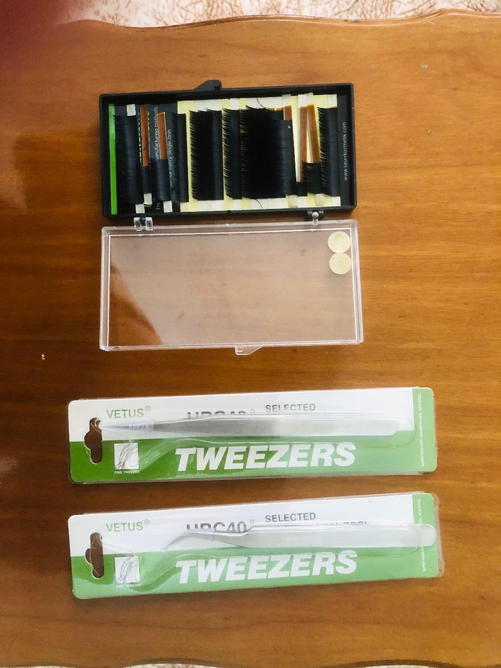 İpek Kirpik Cımbız Seti - Görsel 3