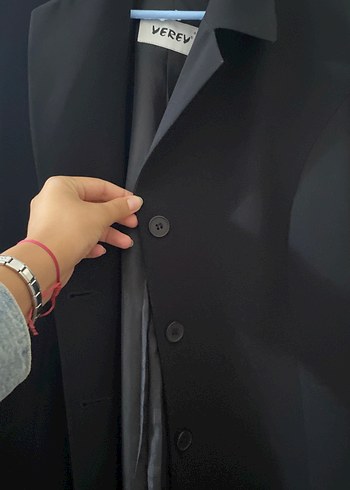 44 Beden Siyah Kadın Ofis Blazeri