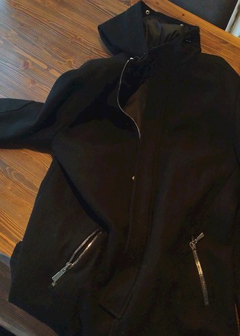 NetWork Siyah Fermuarlı erkek mont - Görsel 2