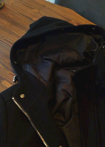 NetWork Siyah Fermuarlı erkek mont - Görsel 4