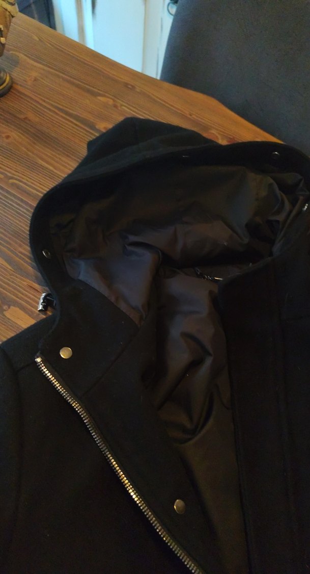 NetWork Siyah Fermuarlı erkek mont - Görsel 4