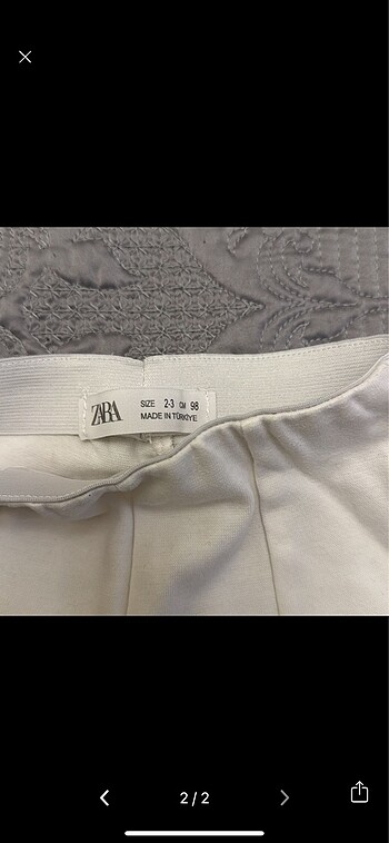 Zara İspanyol paça tayt 2-3yaş - Görsel 2