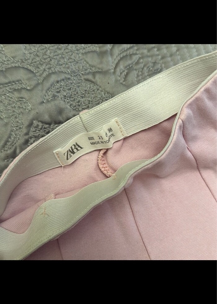 Zara ispanyol paça tayt 2-3 yaş pembe - Görsel 2