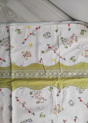 Yeşil Nakışlı Çocuk Nevresim Takımı - Görsel 3