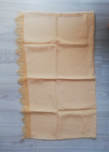 Dantel Detaylı İşleme Tülbent Şal - Görsel 2