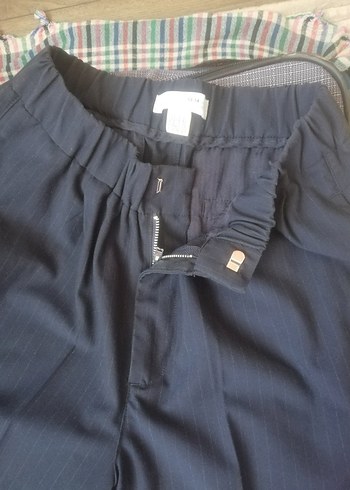 Zara çizgili pantolon - Görsel 4